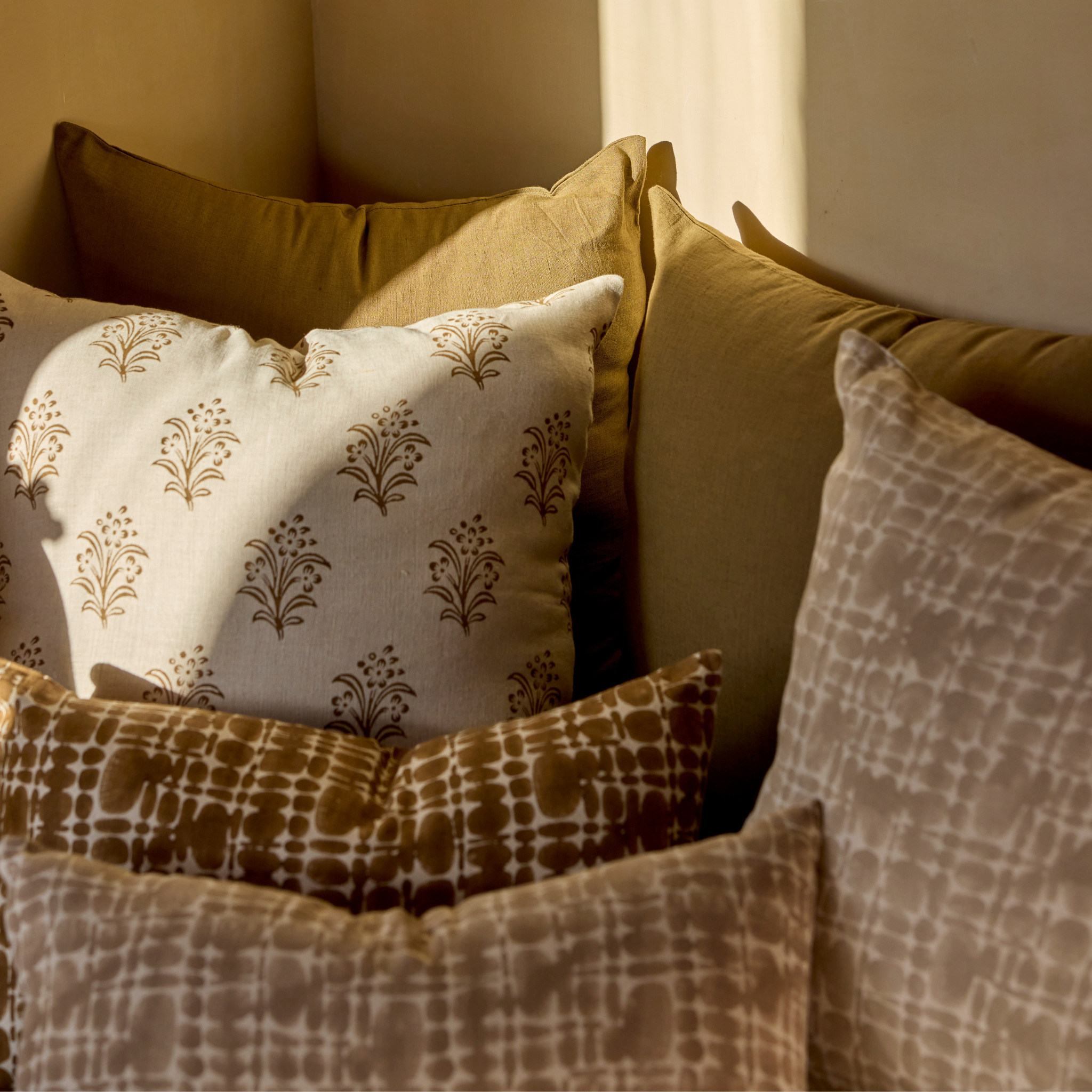 Housse de Coussin Eloise, Châtaigne