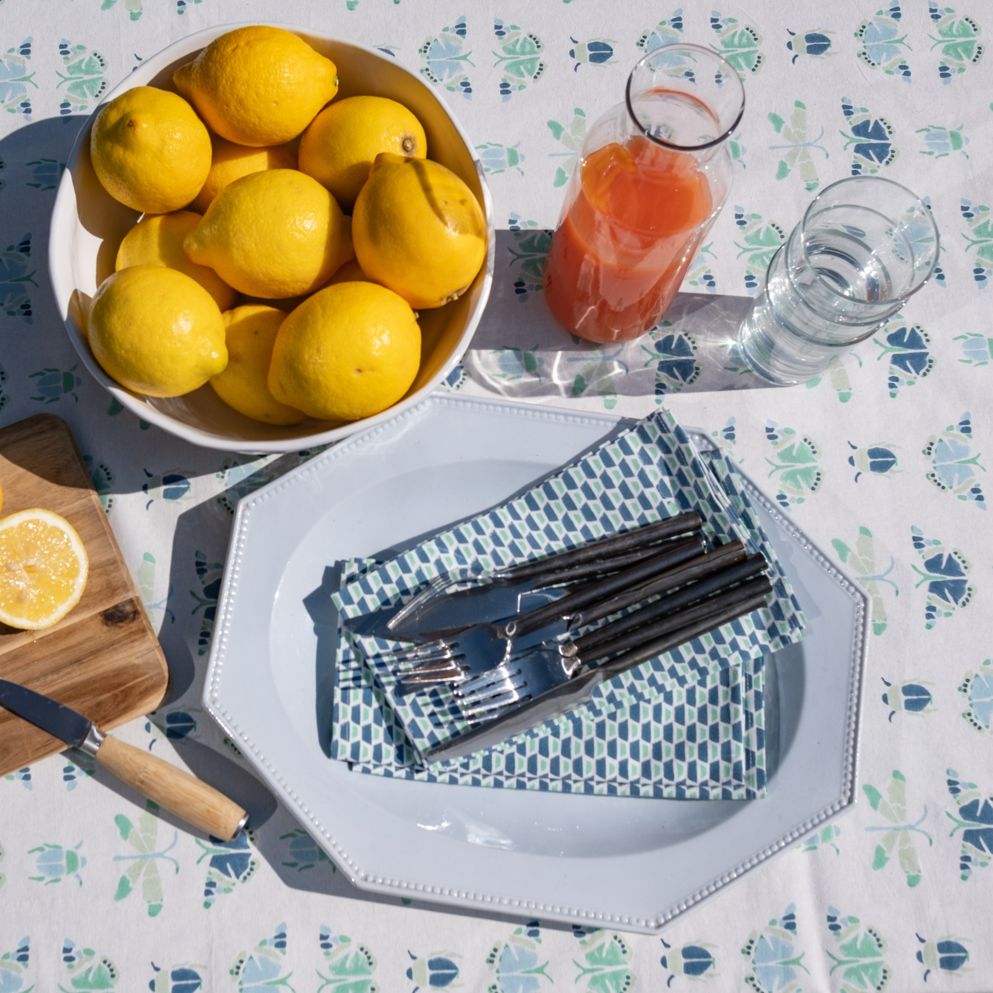 Antique Oval Serving Platter with Pearl Edges