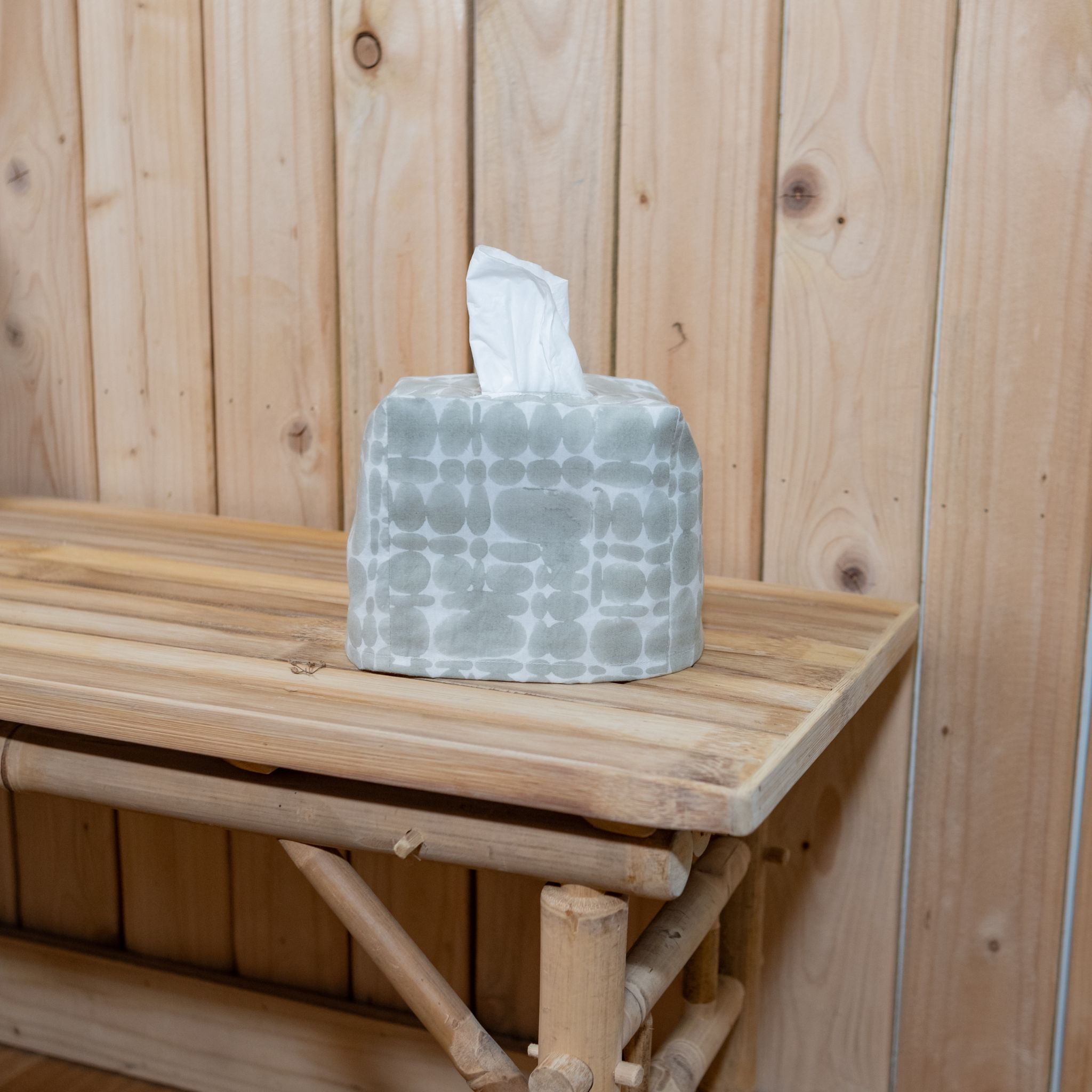 Pierre Tissue Box Cover, Sea Foam