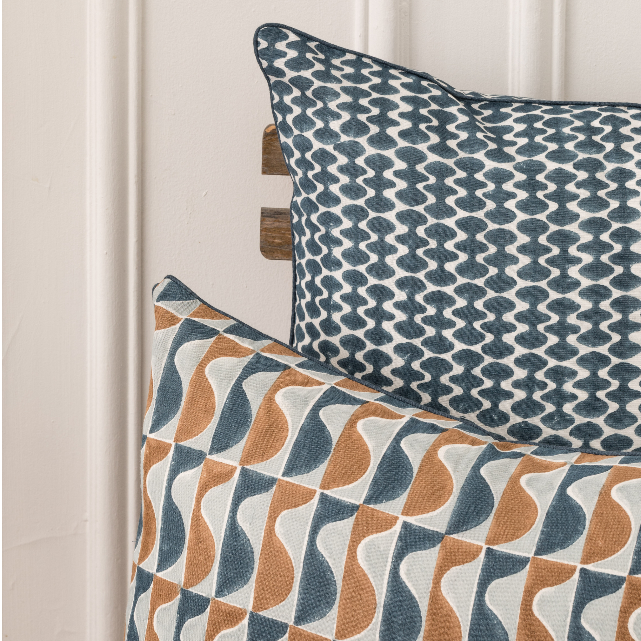 Housse de Coussin Agnes, bleu