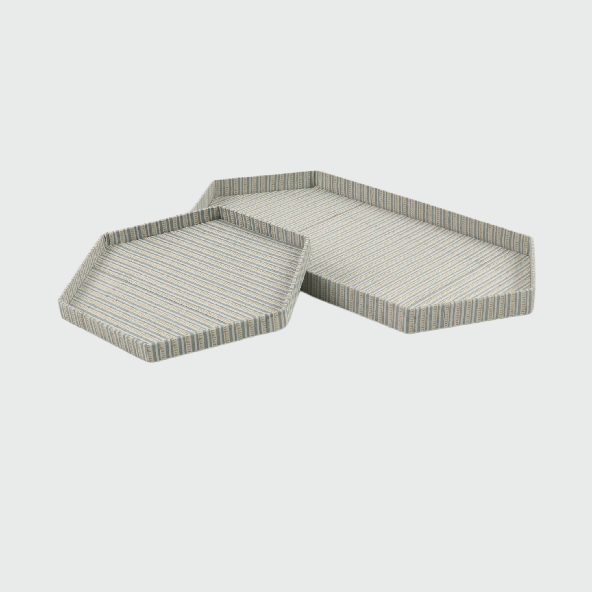 Ensemble de Vide Poche Clémence, Brume Bleu