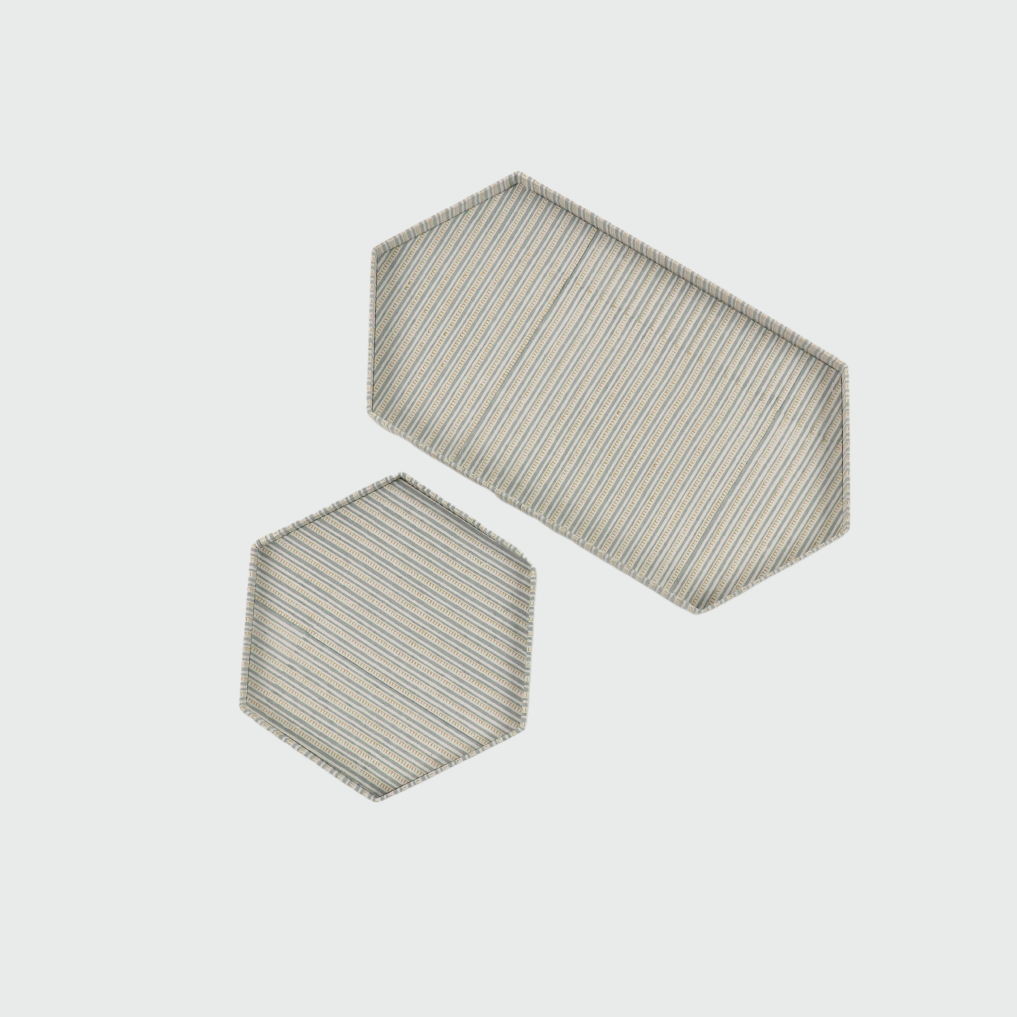 Ensemble de Vide Poche Clémence, Brume Bleu