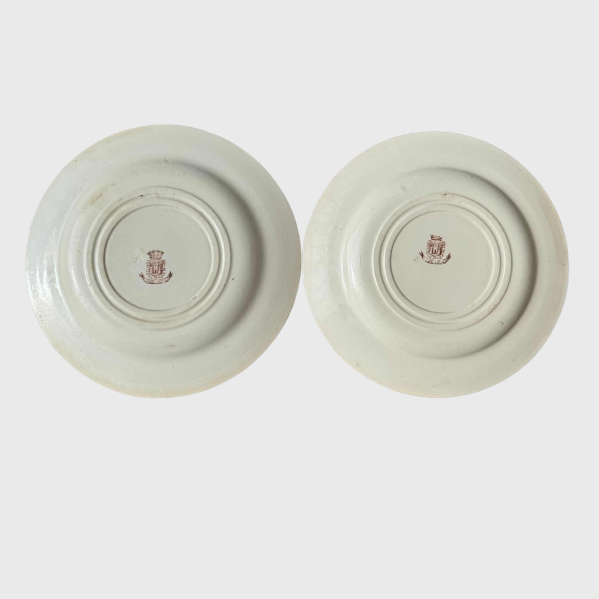 Assiettes Gien "Vigne Vierge"