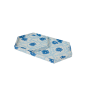Marguerite Hexagon Tray Set, Cobalt