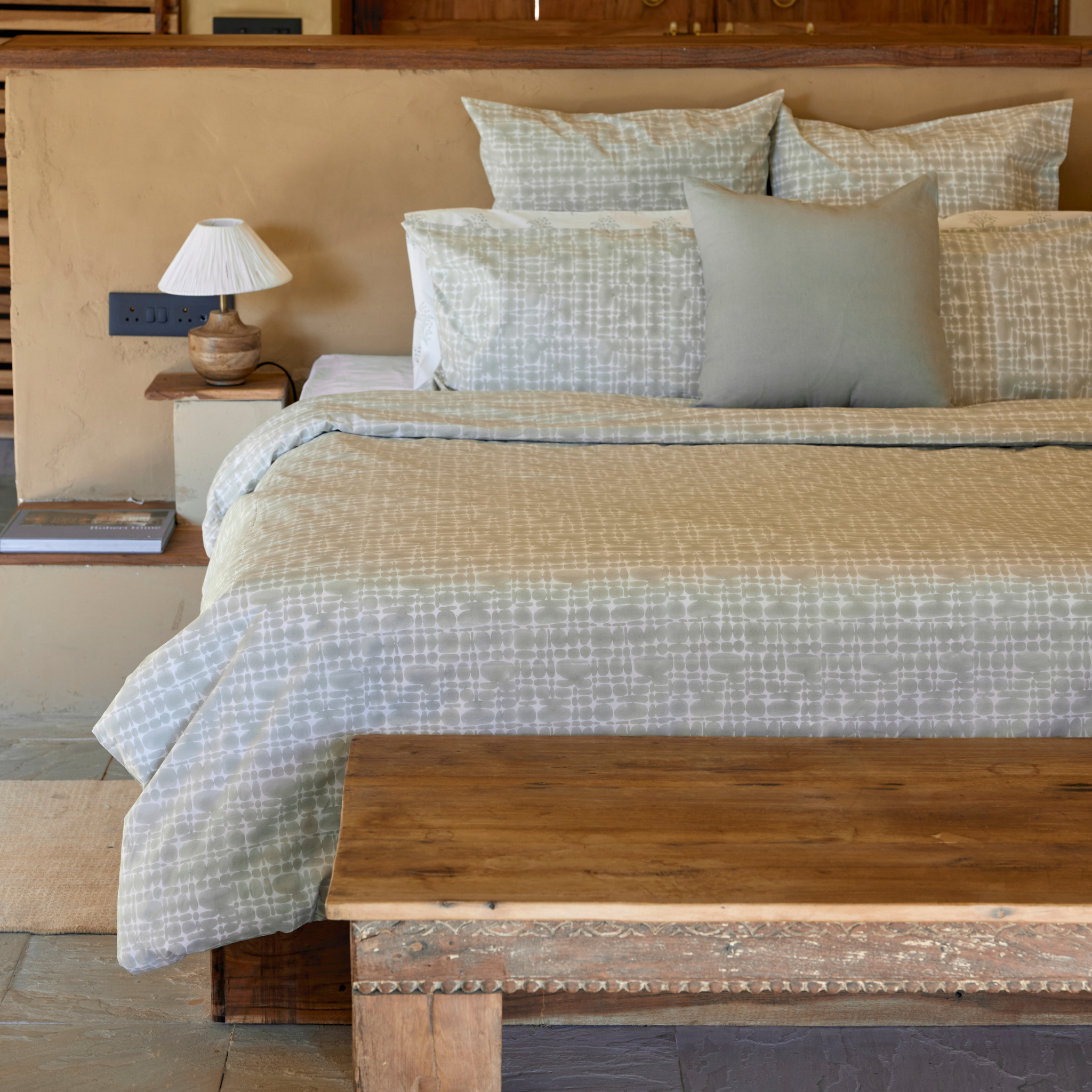 Parure de Lit Pierre, Ecume de Mer