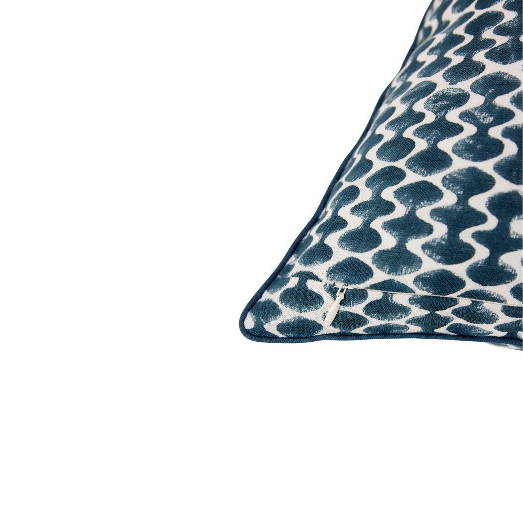 Housse de Coussin Agnes, bleu