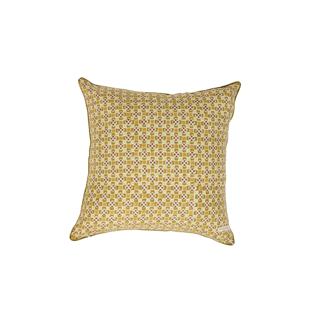 Arthur Throw Pillow Cover, Olive
