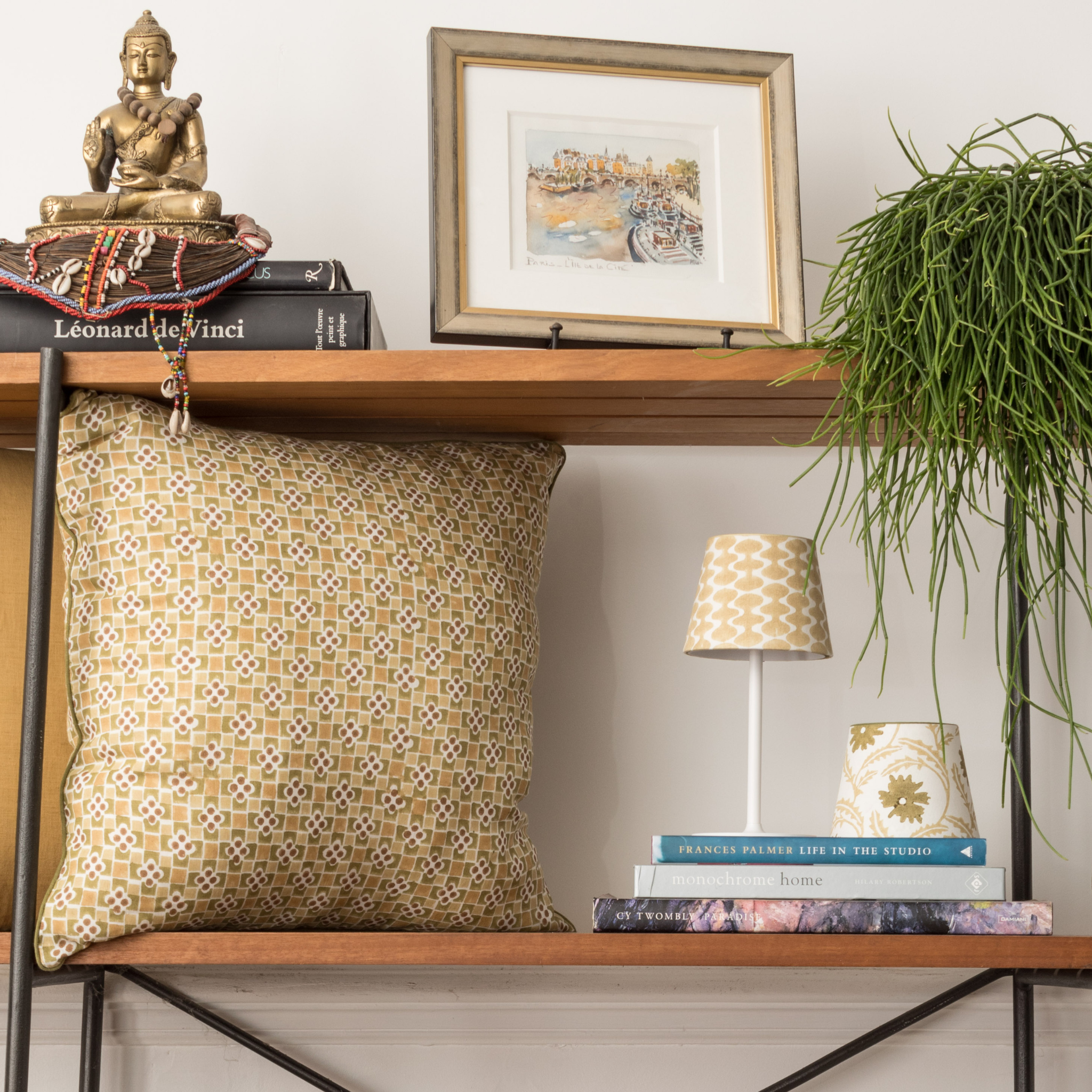 Arthur Throw Pillow Cover, Olive