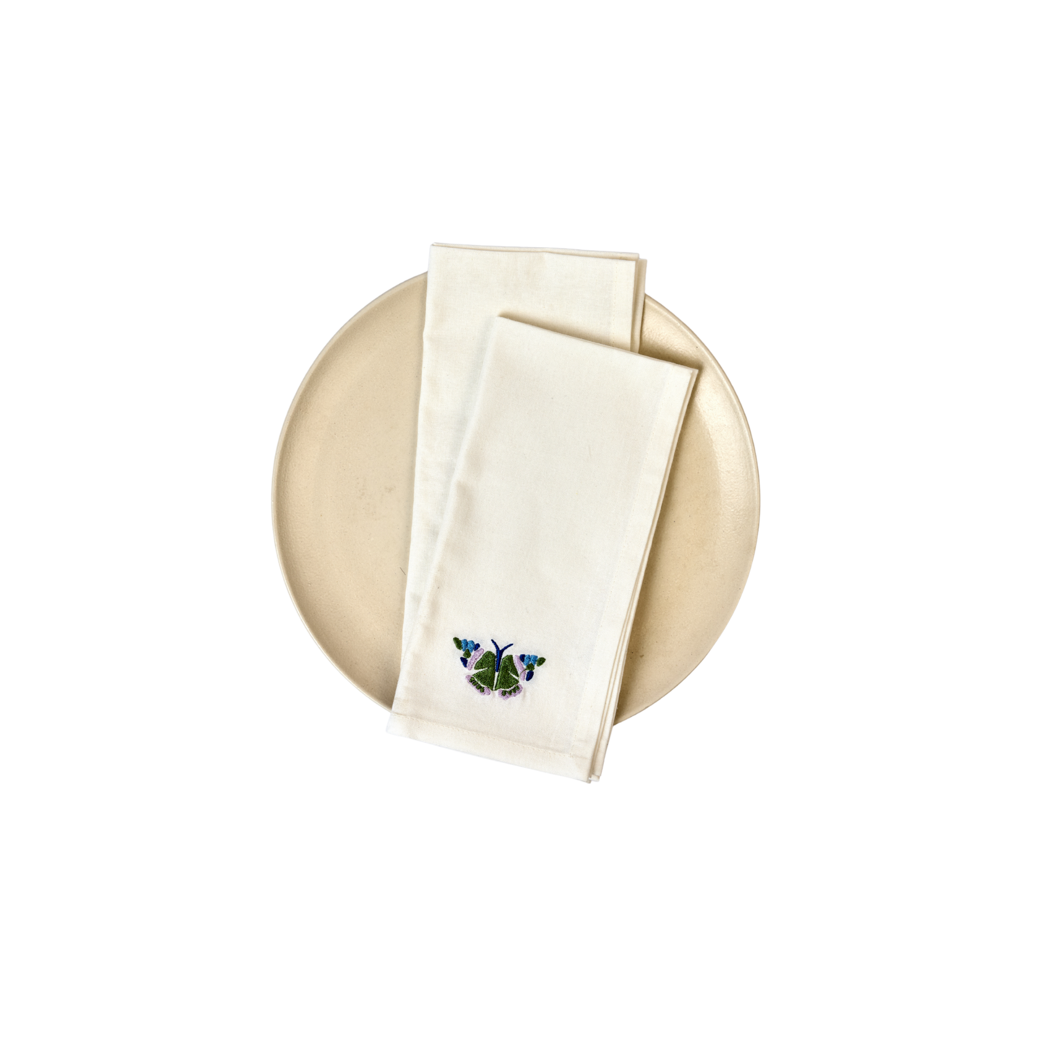 Butterfly Embroidered Napkin