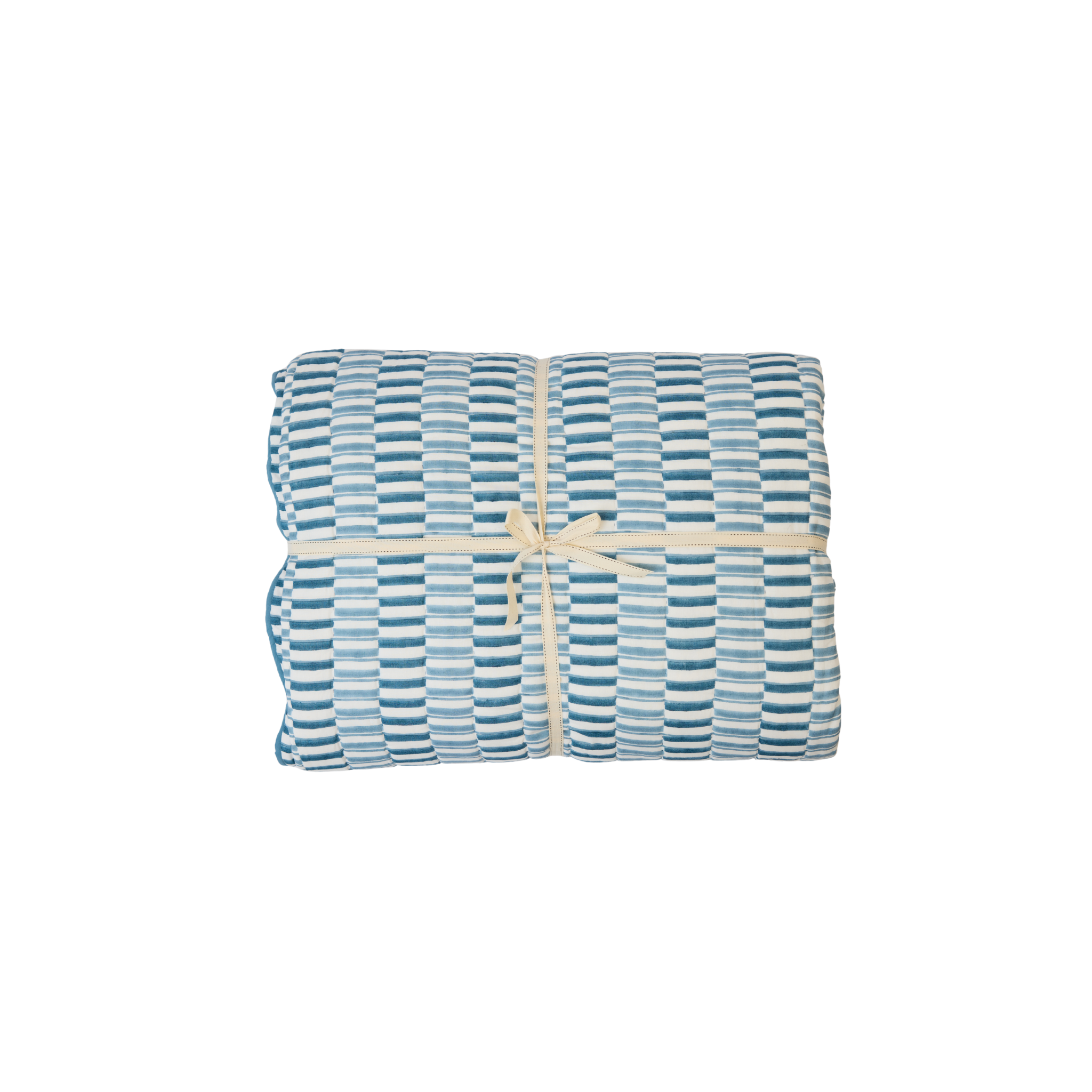 Camille Bed Quilt, Blue