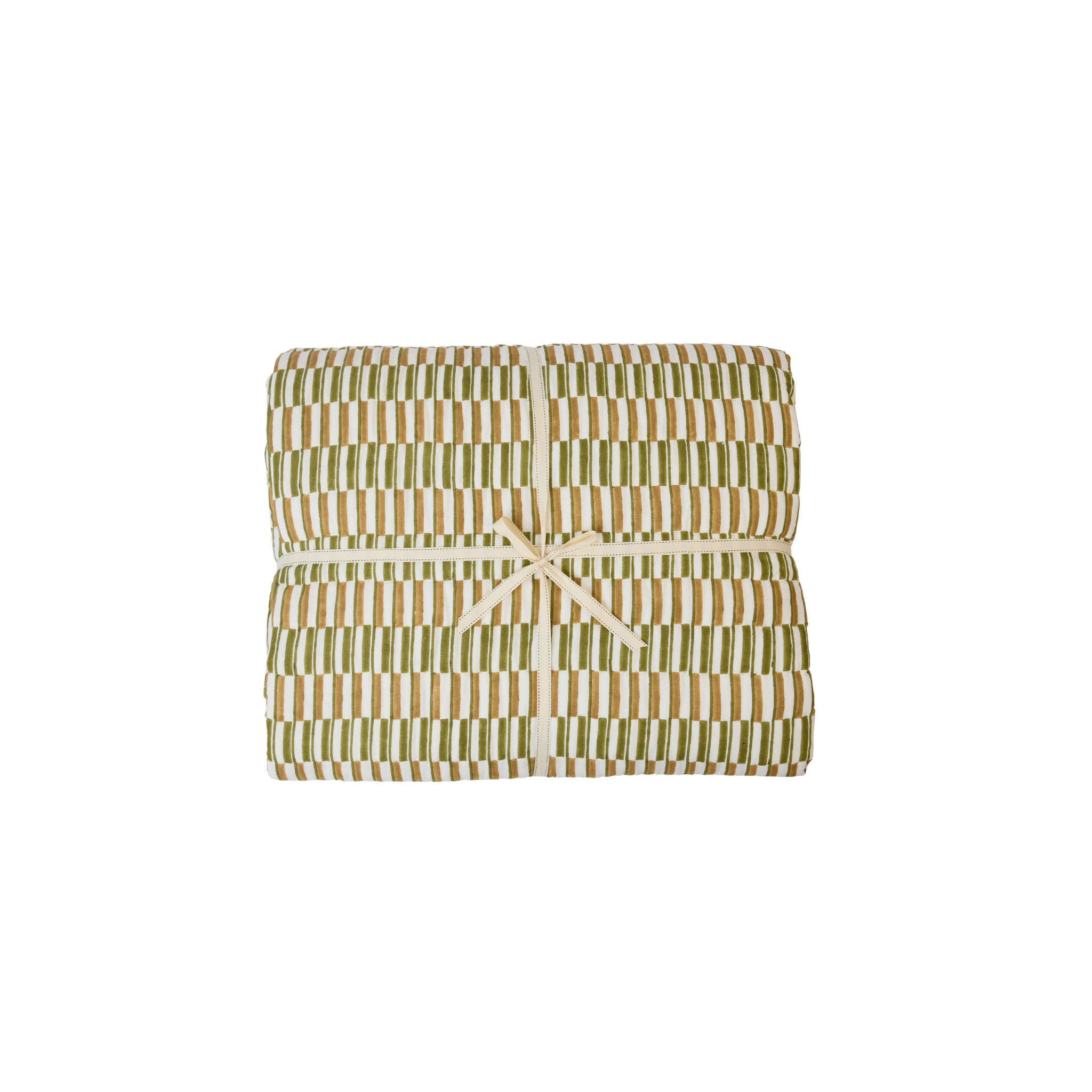 Camille Bed Quilt, Moss