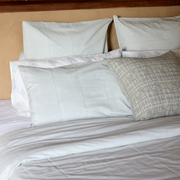 Parure de Lit Clémence, Brume Bleue