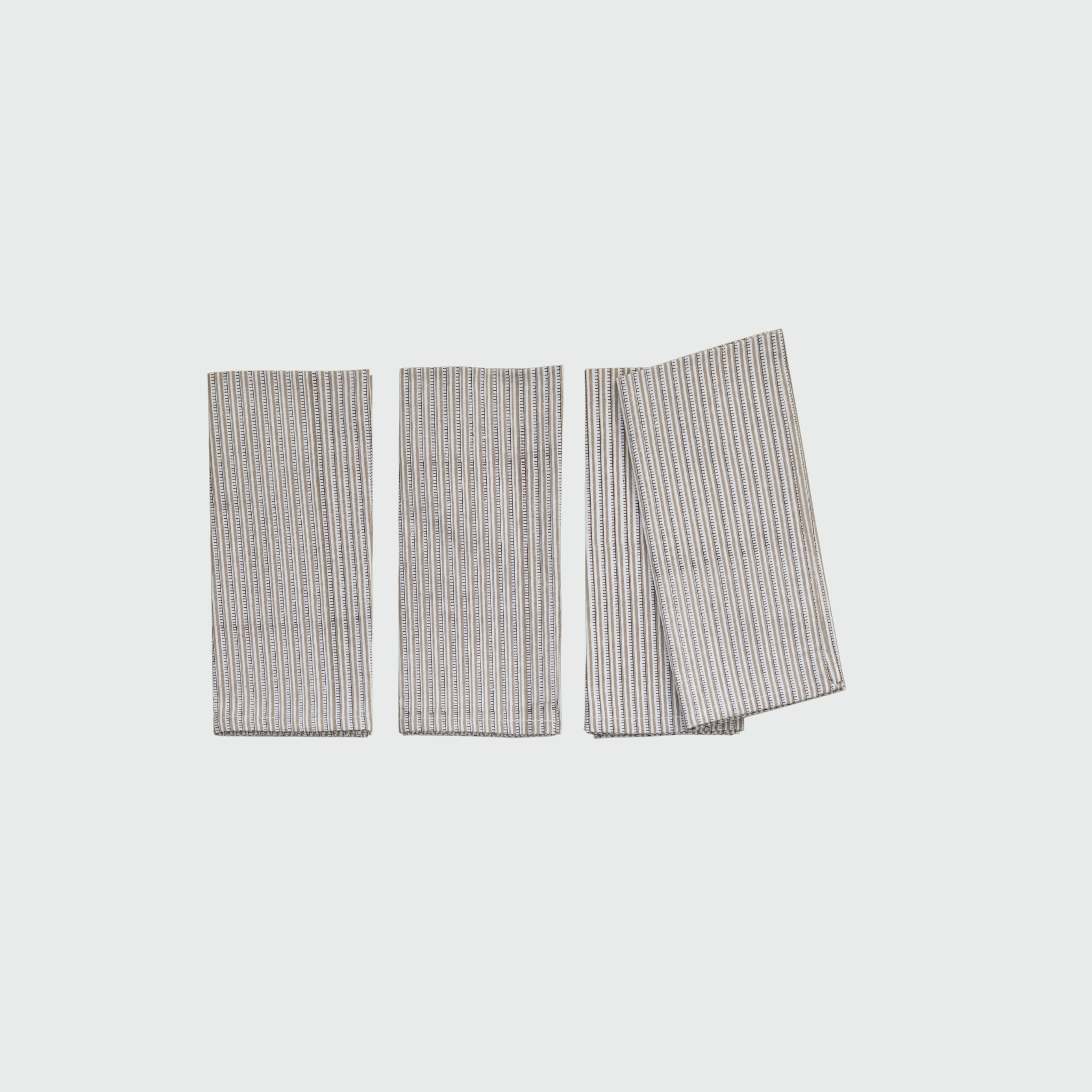 Serviette Clémence marron, lot de 4