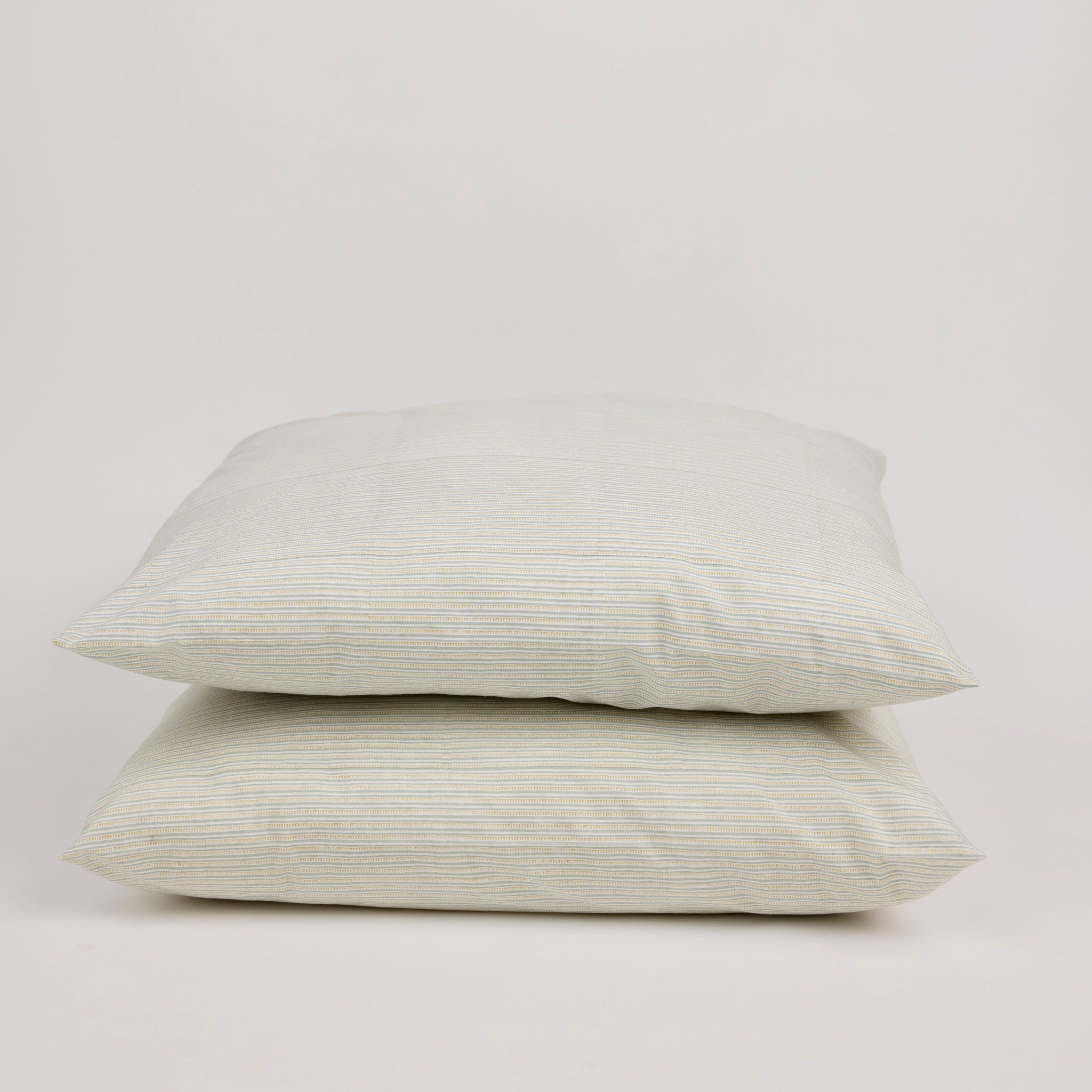 Taie d'oreiller Clémence, Brume Bleue