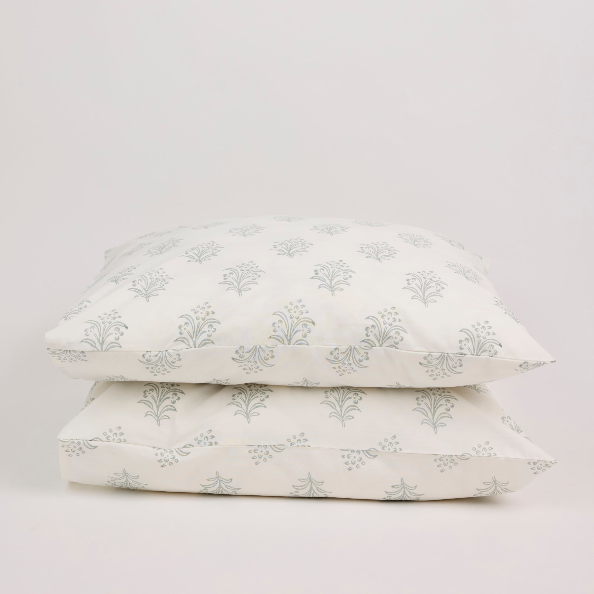 Taie d'oreiller Eloise, Brume Bleue