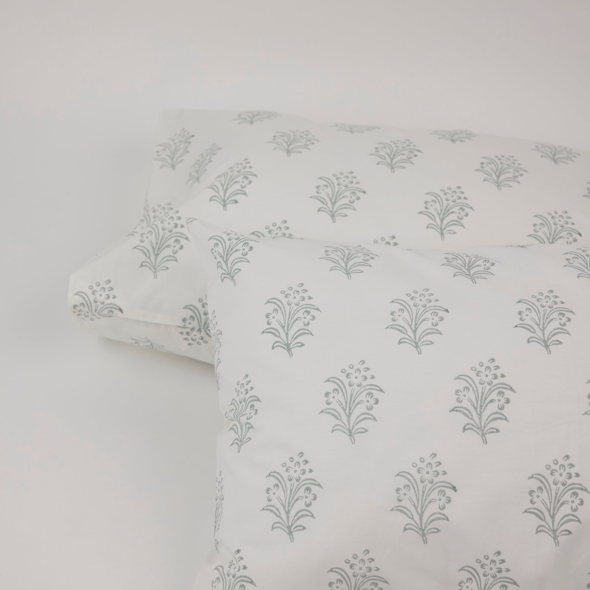 Taie d'oreiller Eloise, Brume Bleue