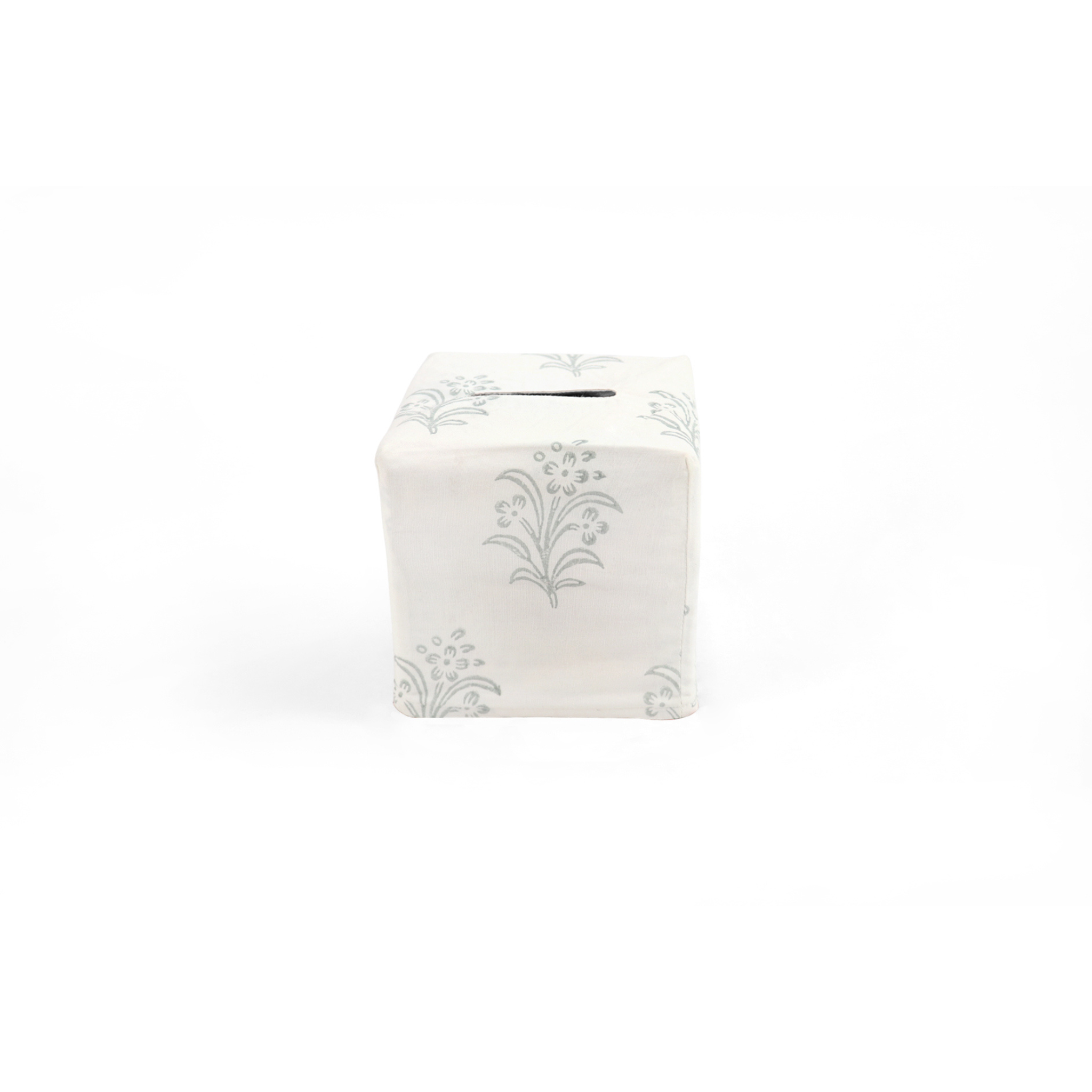 Eloise Tissue Box Cover, Blue Mist