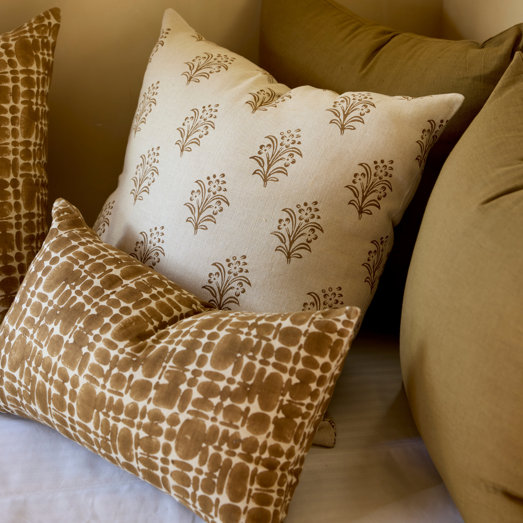 Pierre Lumbar Pillow in Tobacco