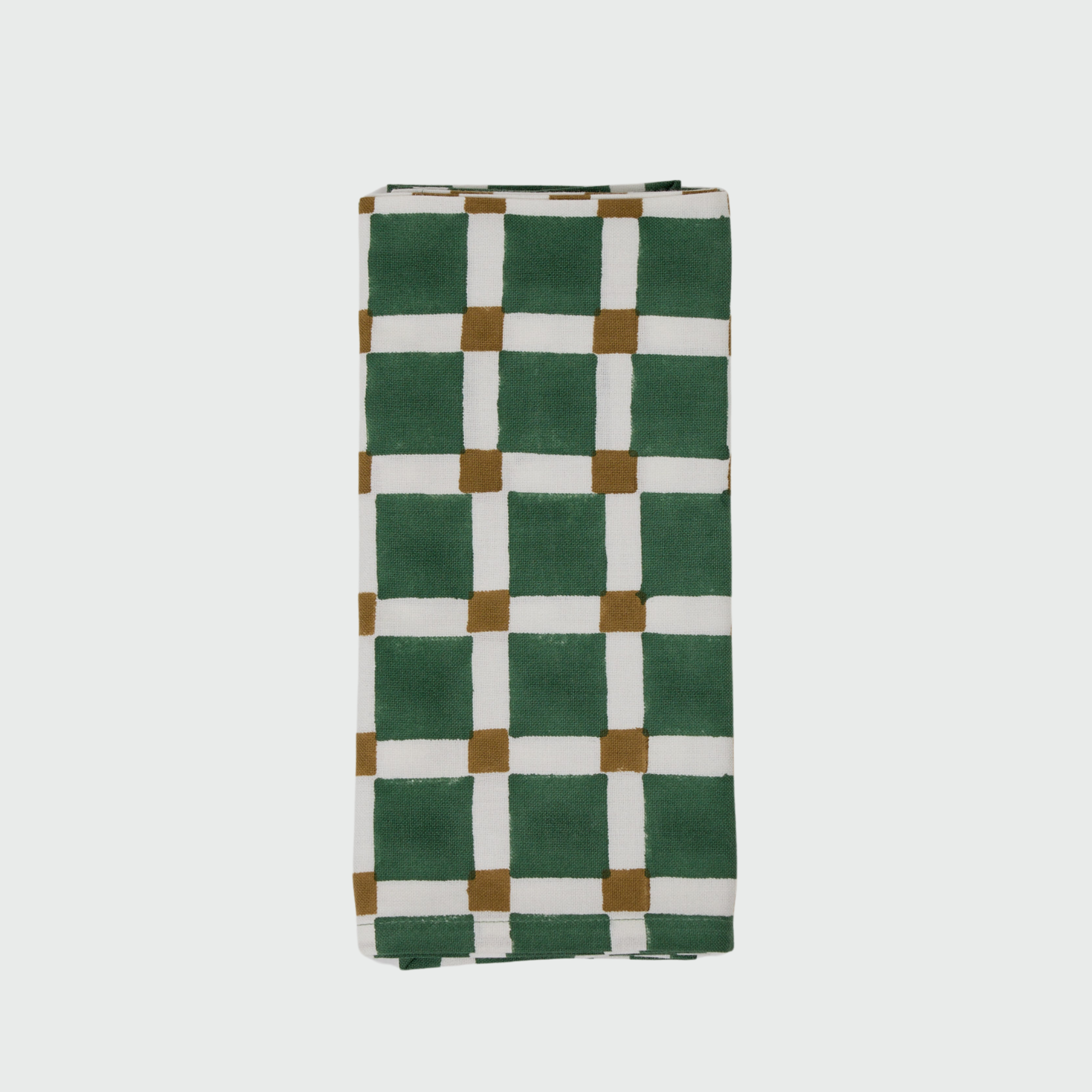 Holiday Checkerboard Dish Towel, Pine