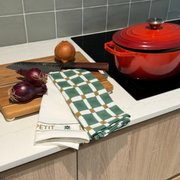 Ensemble de torchons de cuisine de Noël, pin