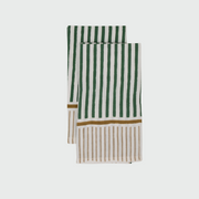 Serviette de table à rayures en pin, lot de quatre