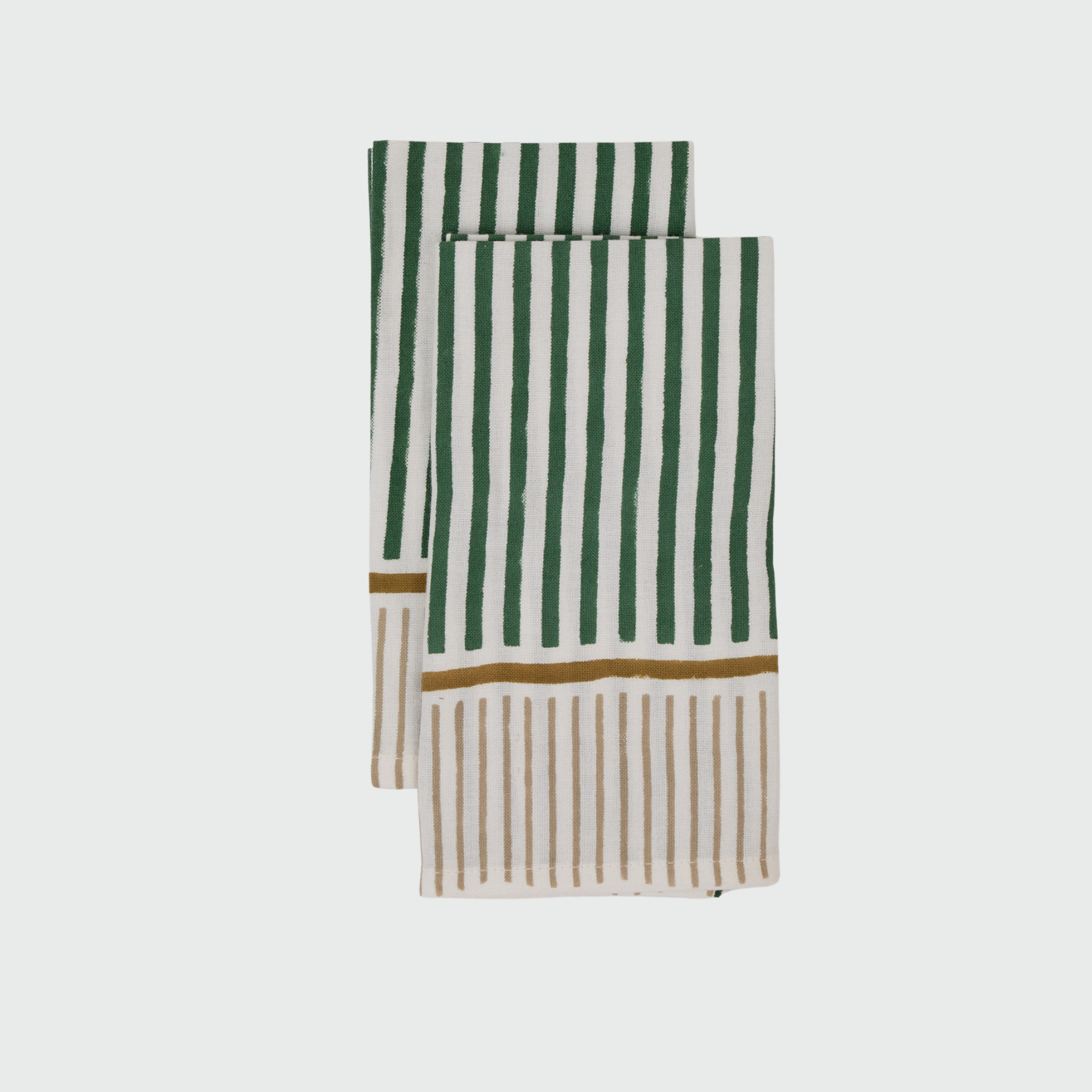 Serviette de table à rayures en pin, lot de quatre