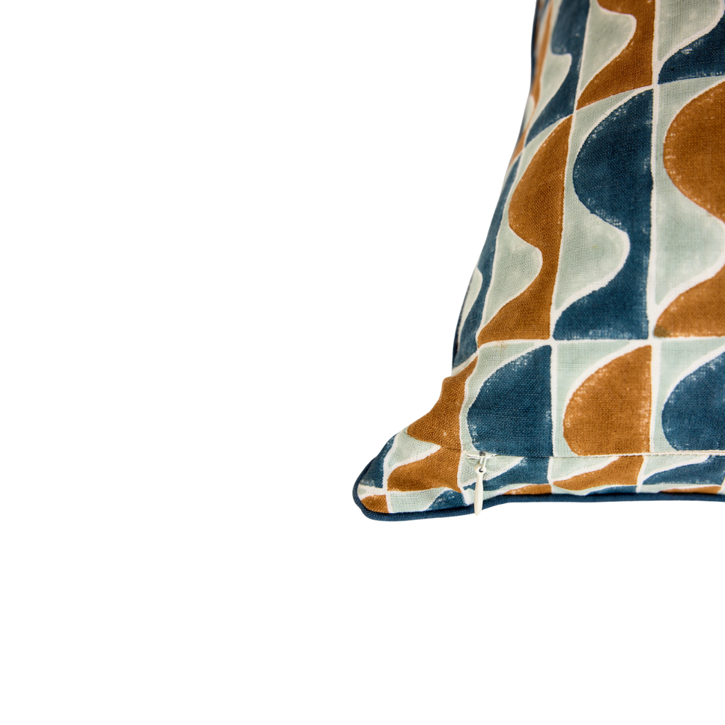 Housse de coussin Hugo, Bleu