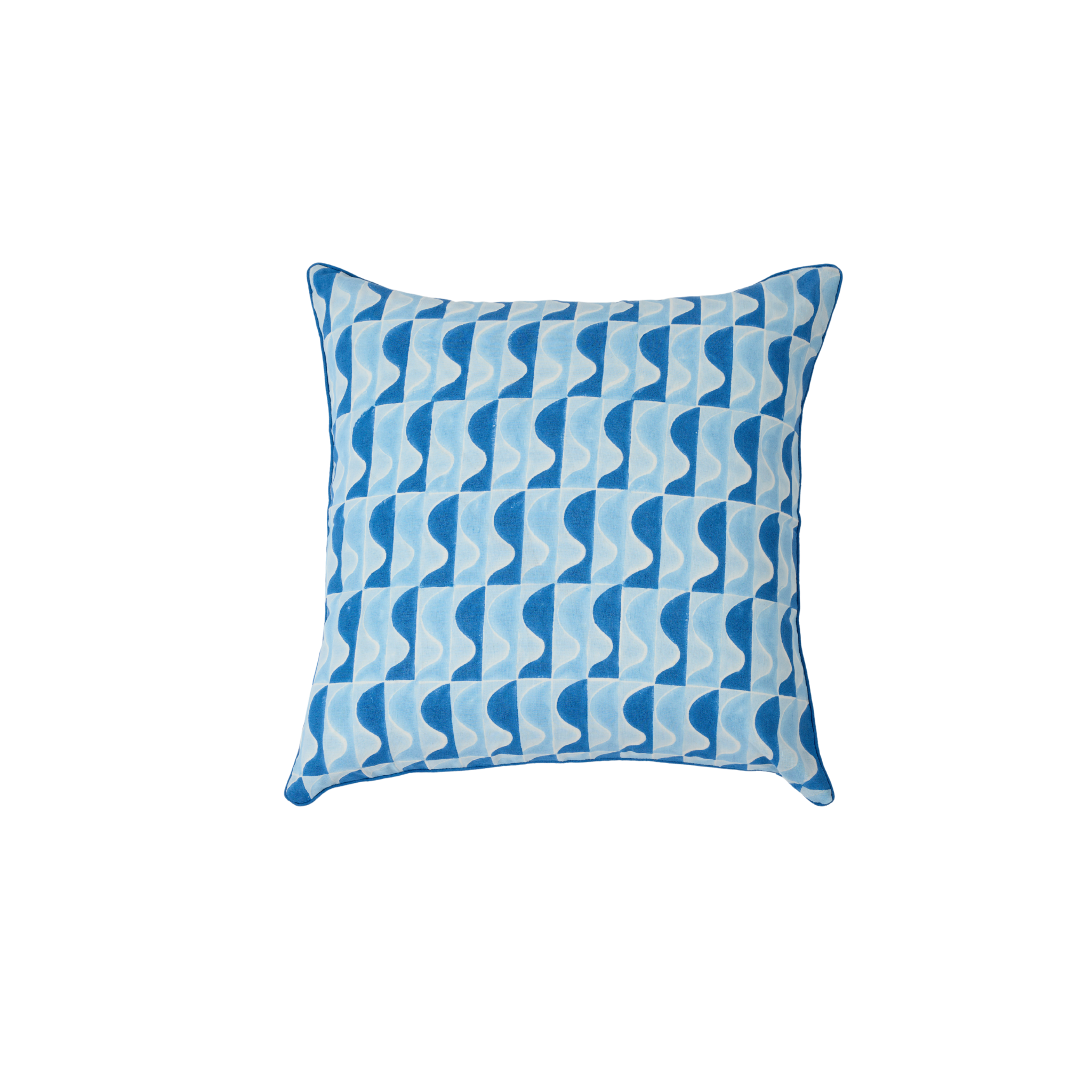 Hugo Throw Pillow Cover, Cobalt
