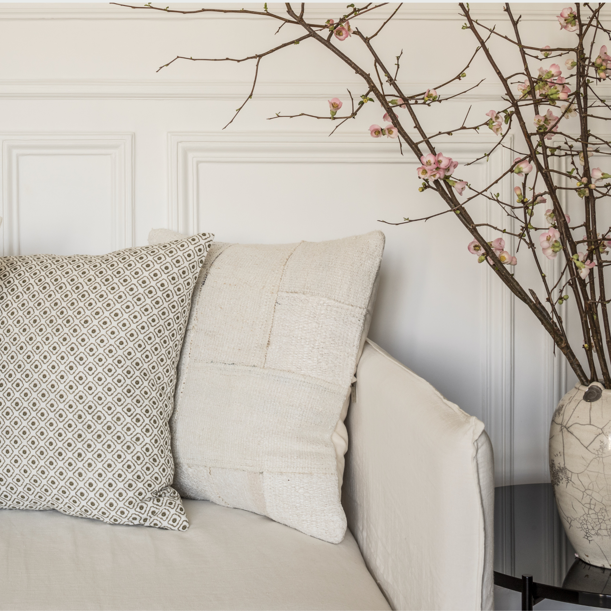 Juliette Throw Pillow in Olive