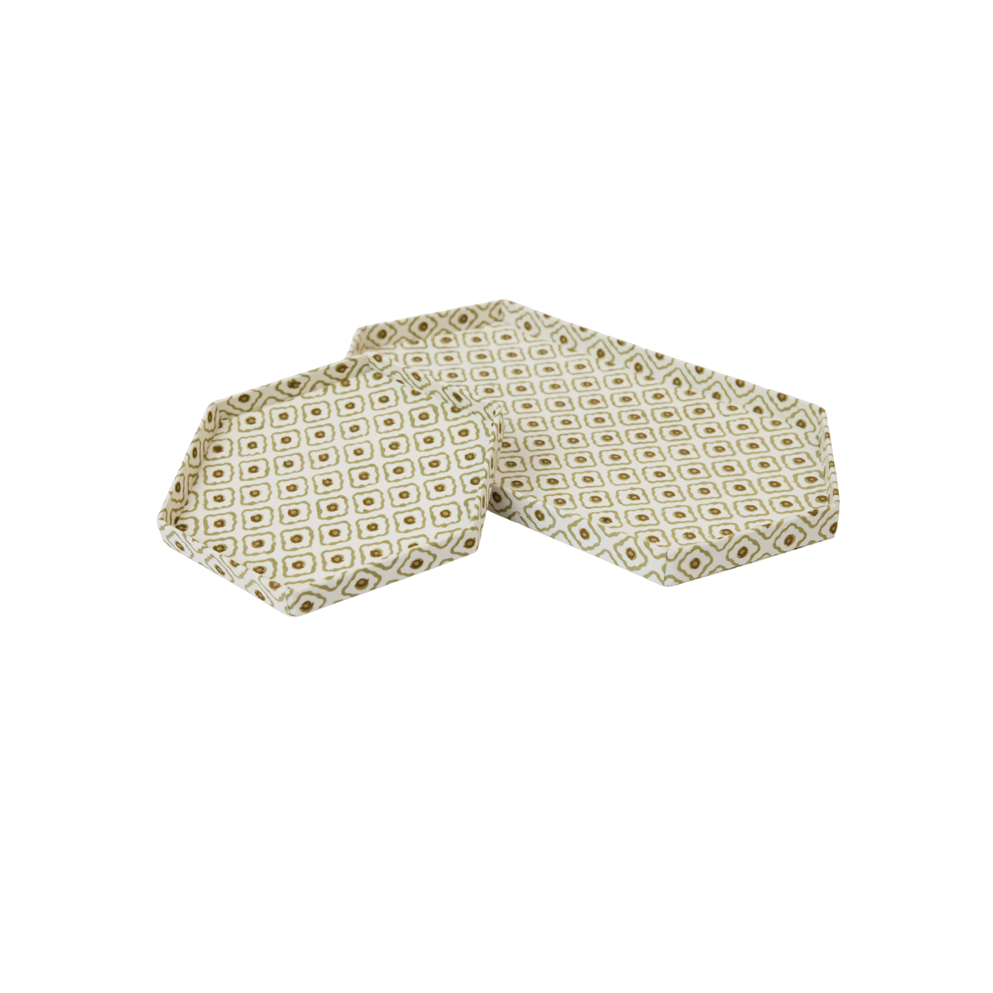 Lot de plateaux hexagonaux Juliette, Mousse