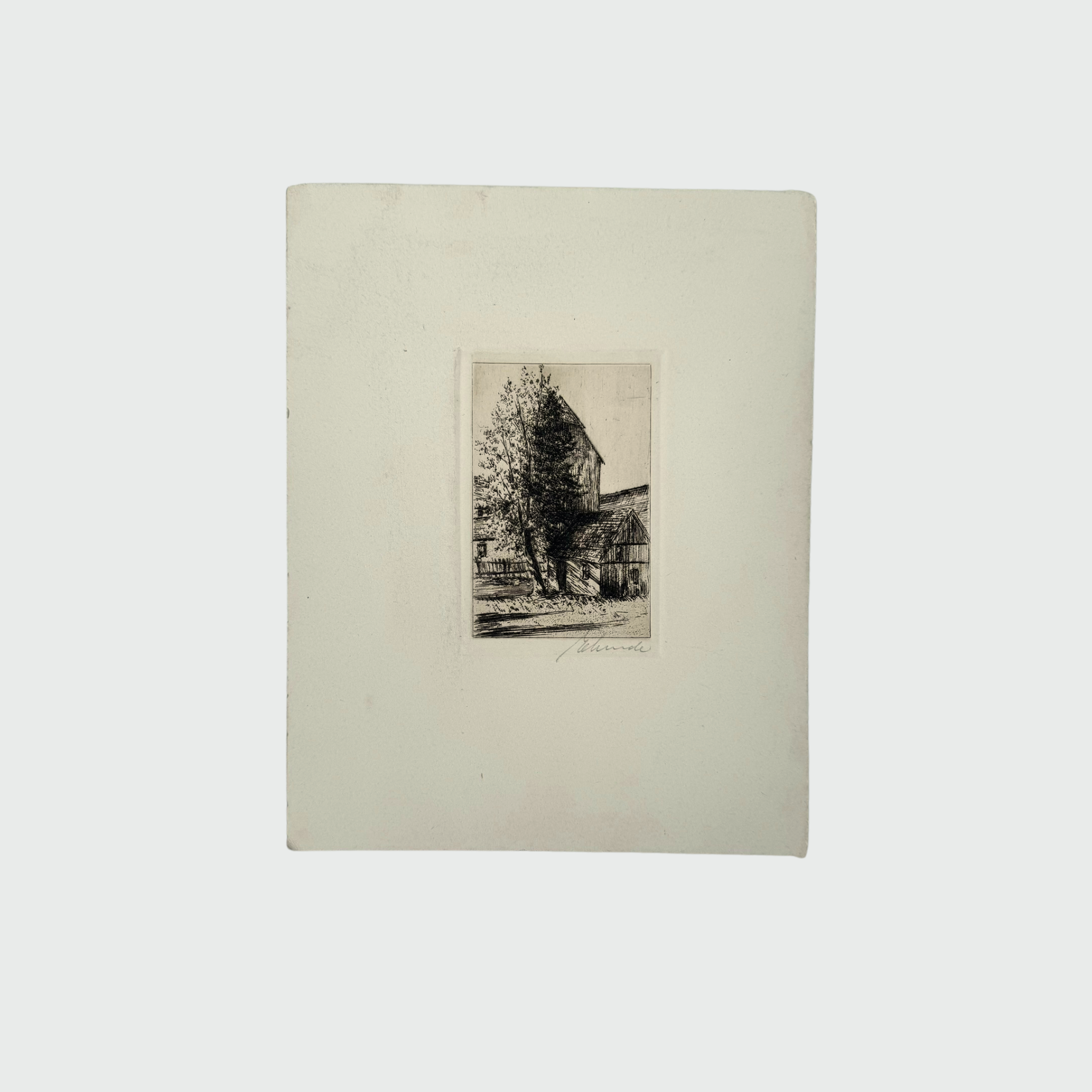 Lithographie de paysage I