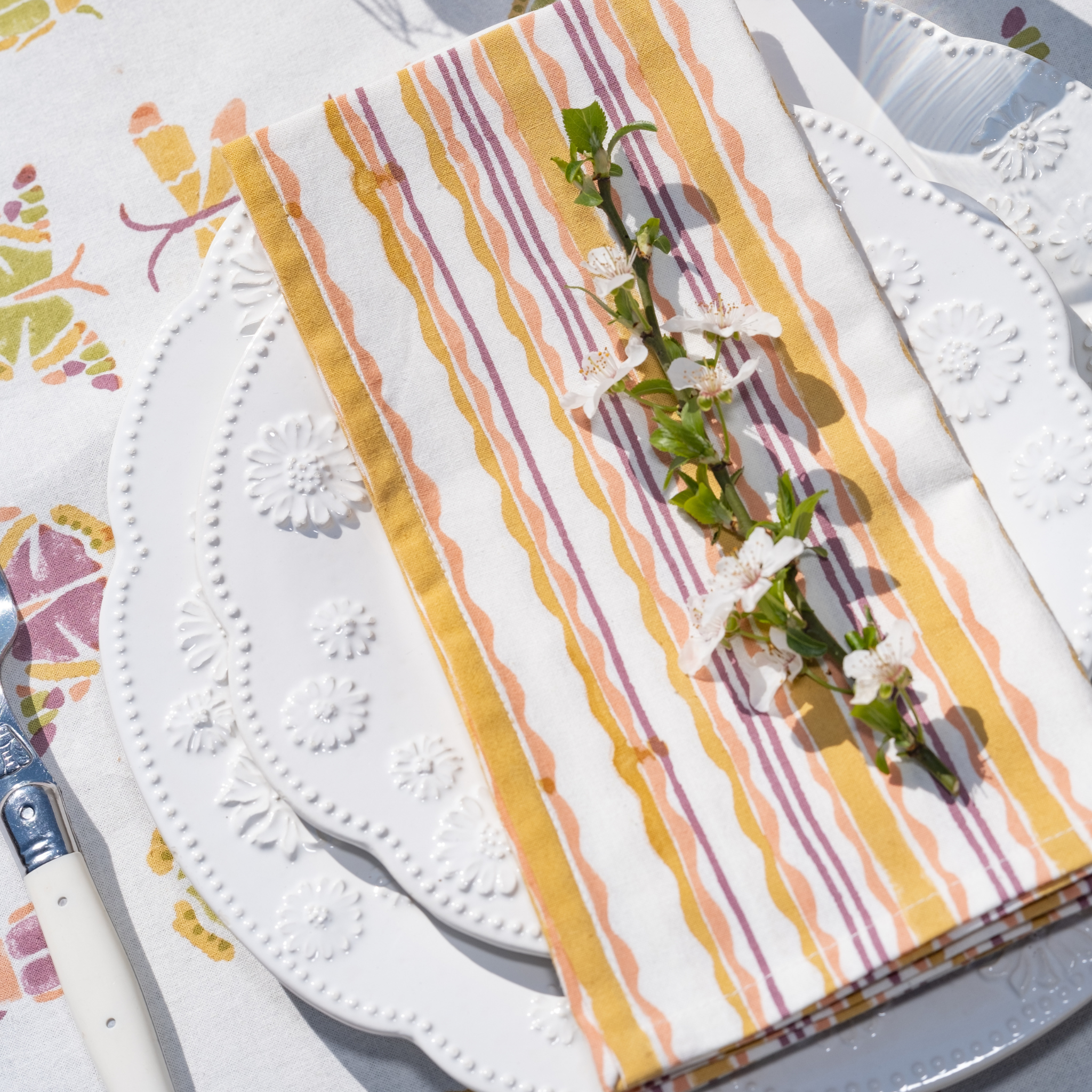 Serviette Lola, Jaune Bronze