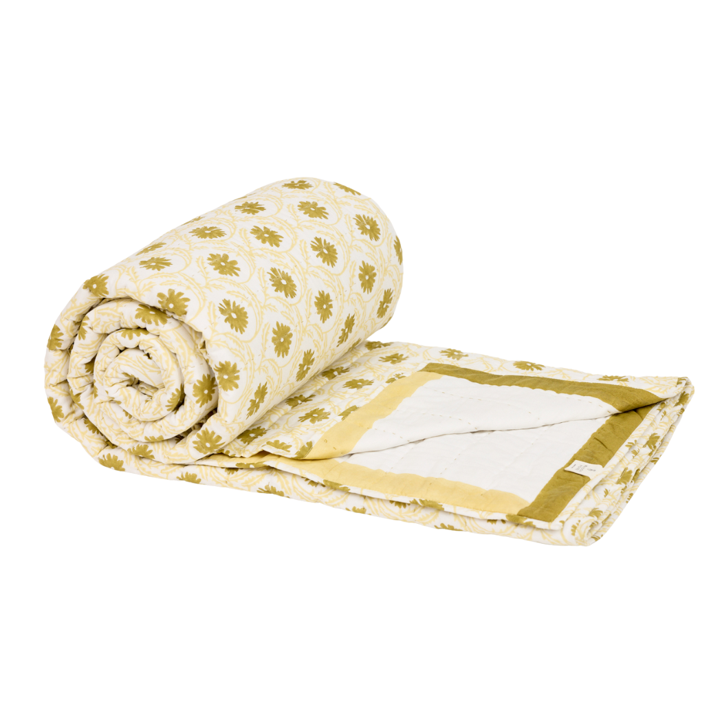Couette de Lit Marguerite, Olive