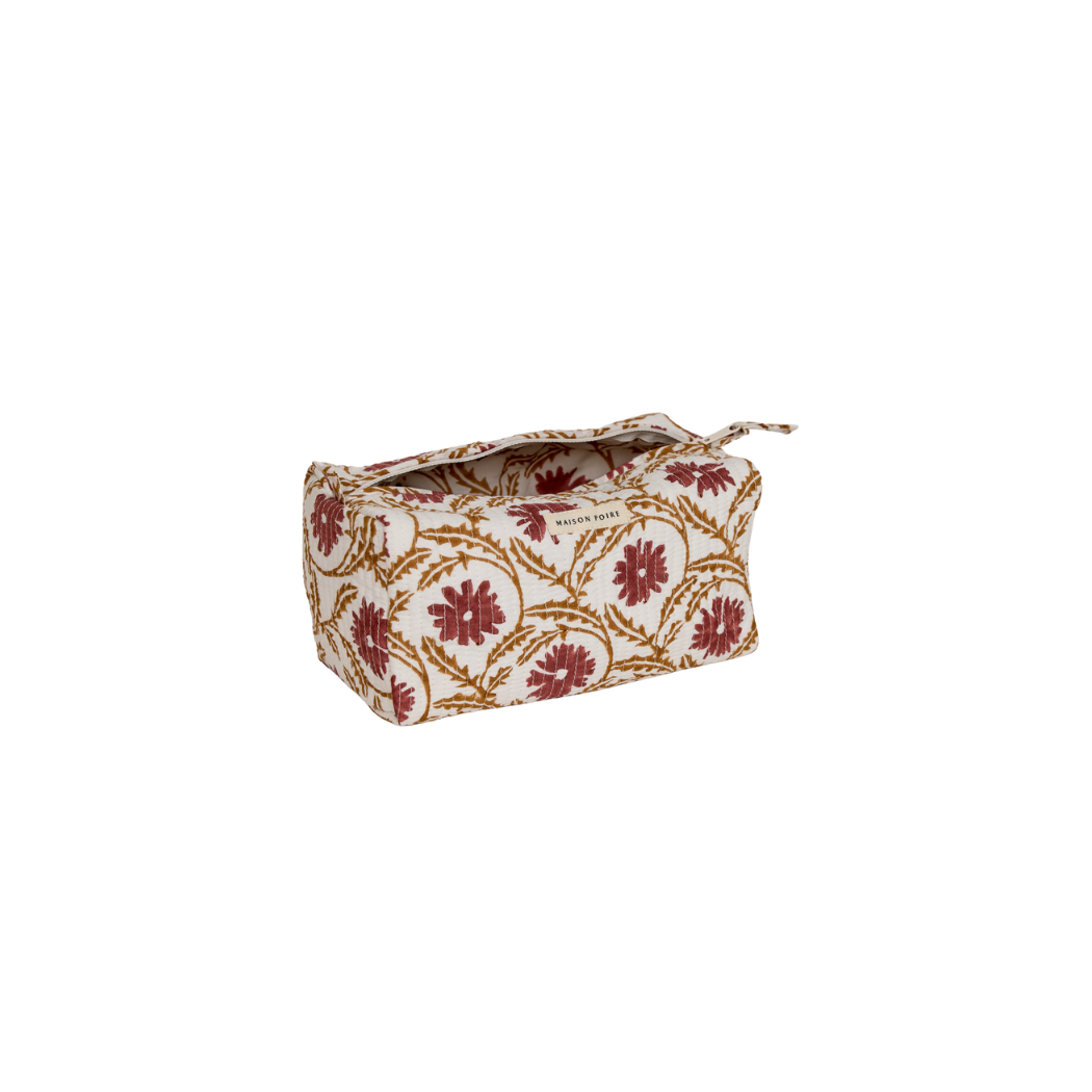 Marguerite Small Toiletry Bag, Red