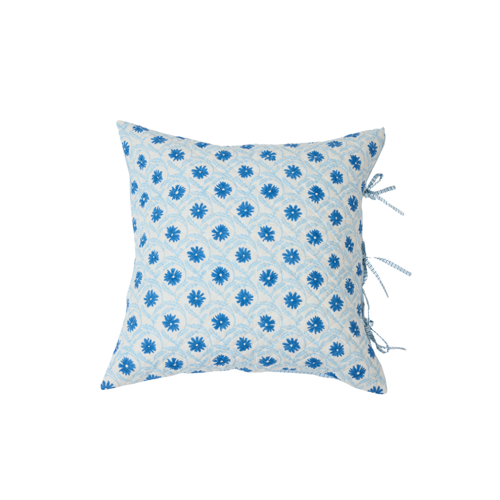 Marguerite Quilted Pillow Sham, Cobalt