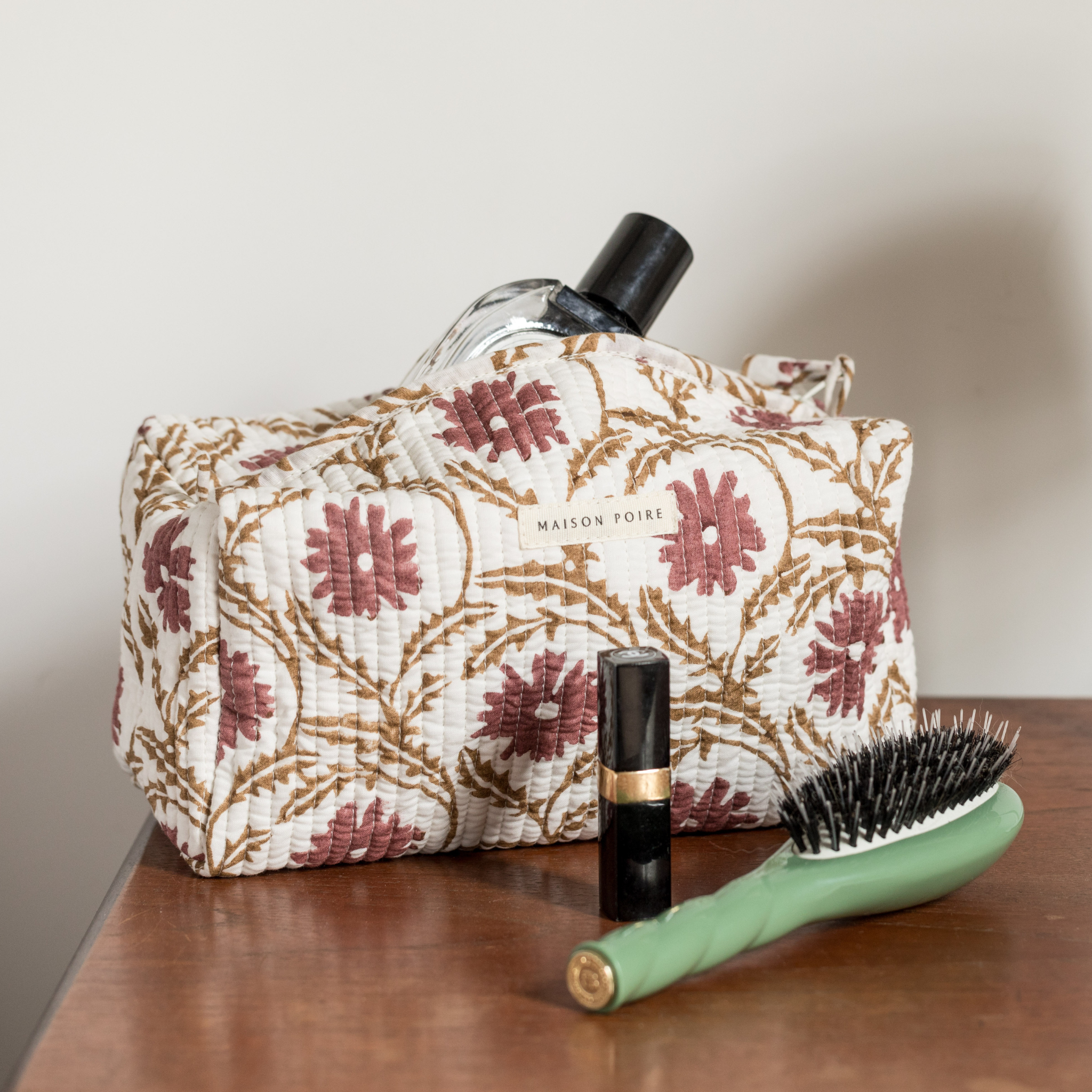 Marguerite Small Toiletry Bag, Red
