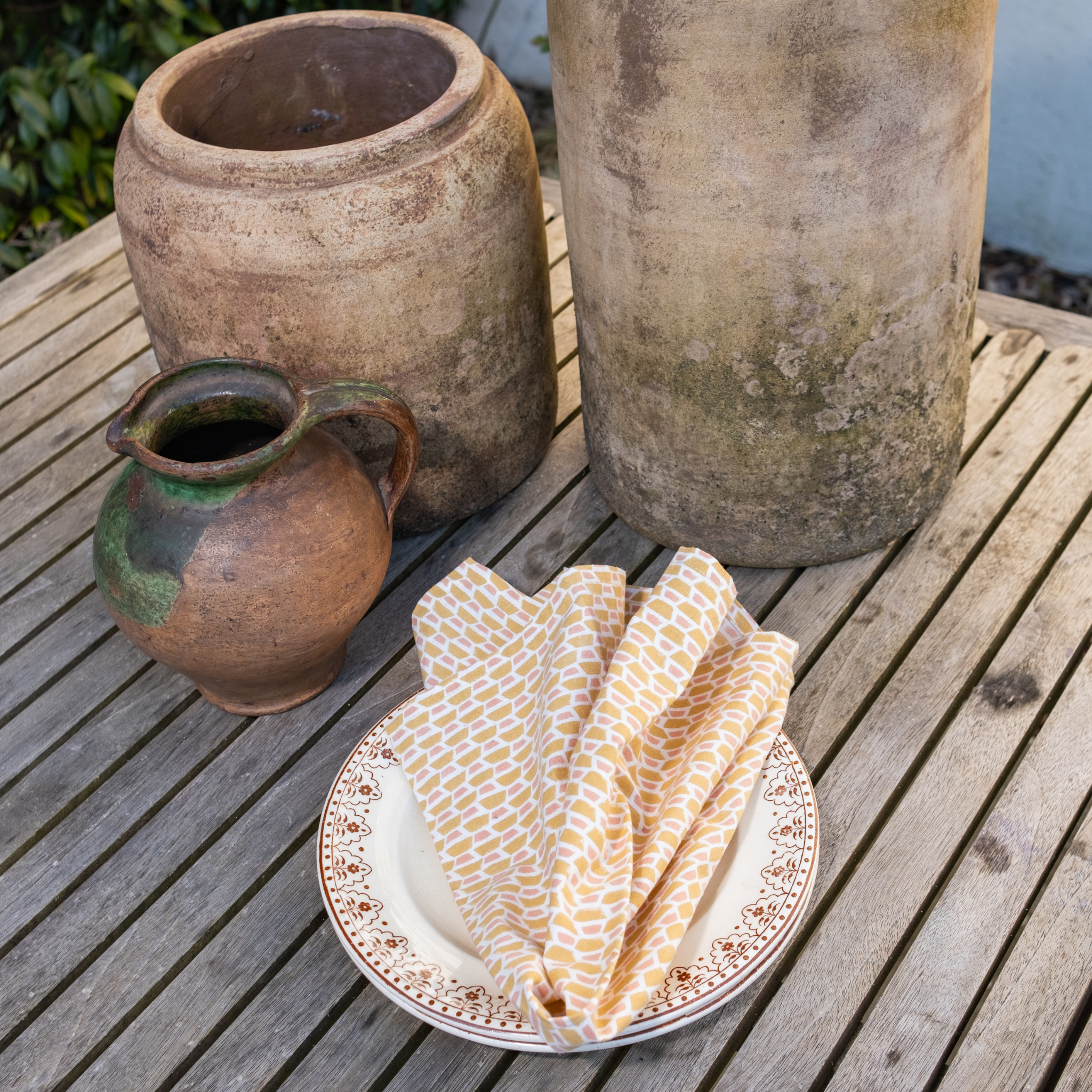 Serviette Lola, Jaune Bronze