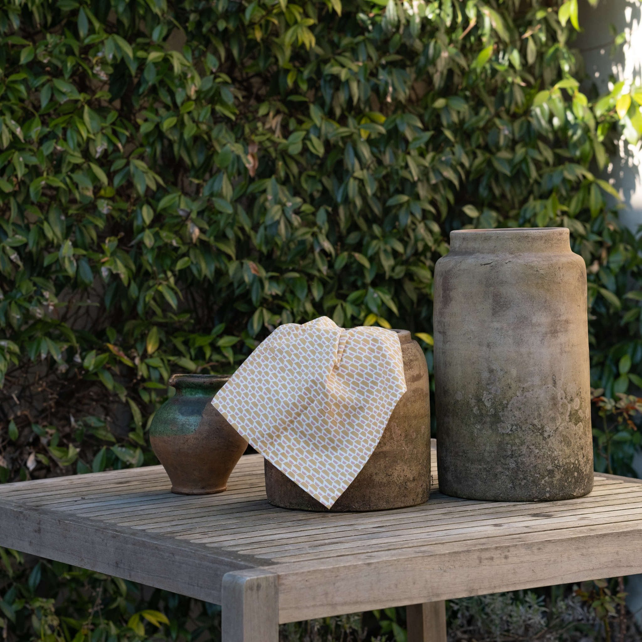 Serviette Lola, Jaune Bronze