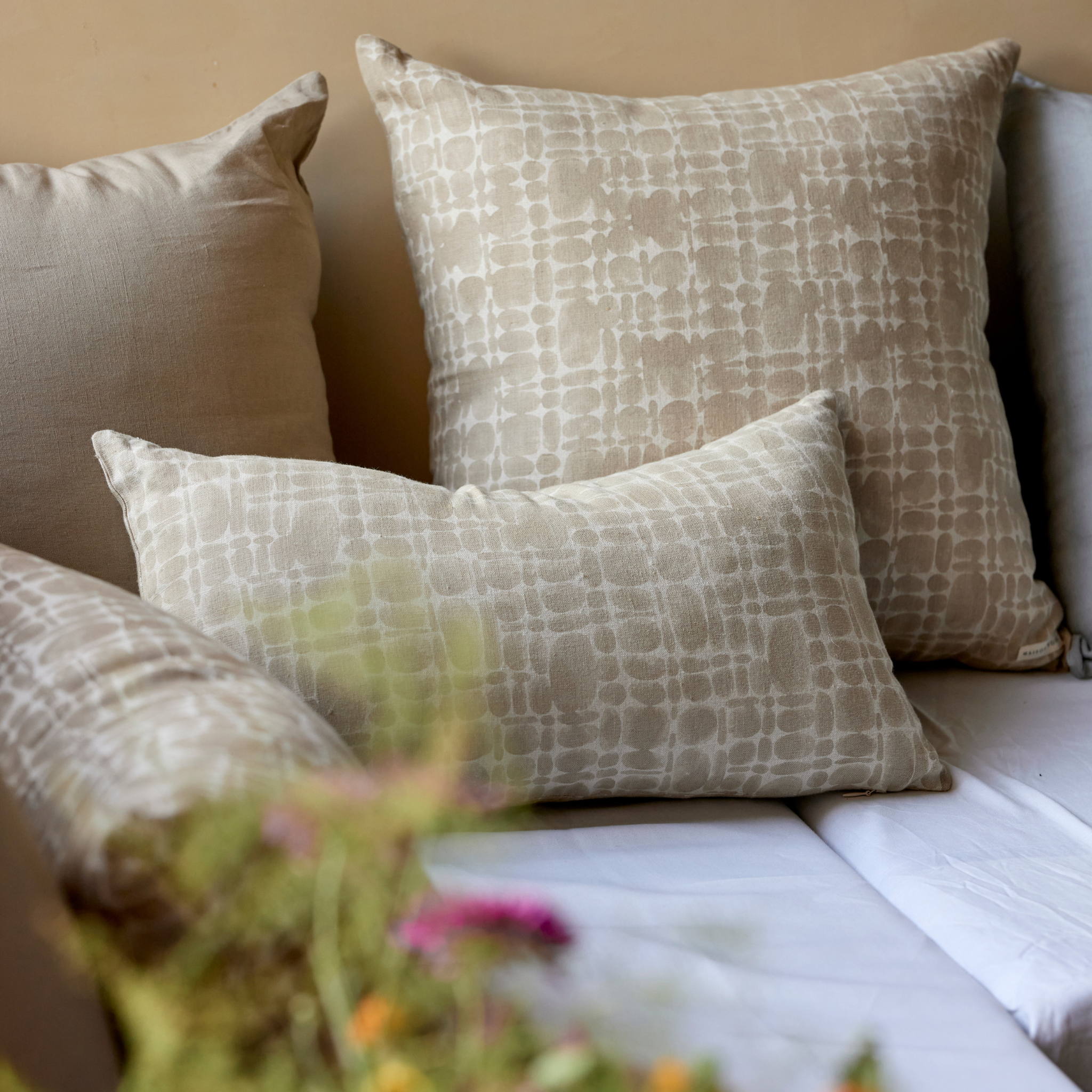 Pierre Lumbar Pillow in Beige