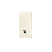 Scarab Embroidered Napkin, Lilac