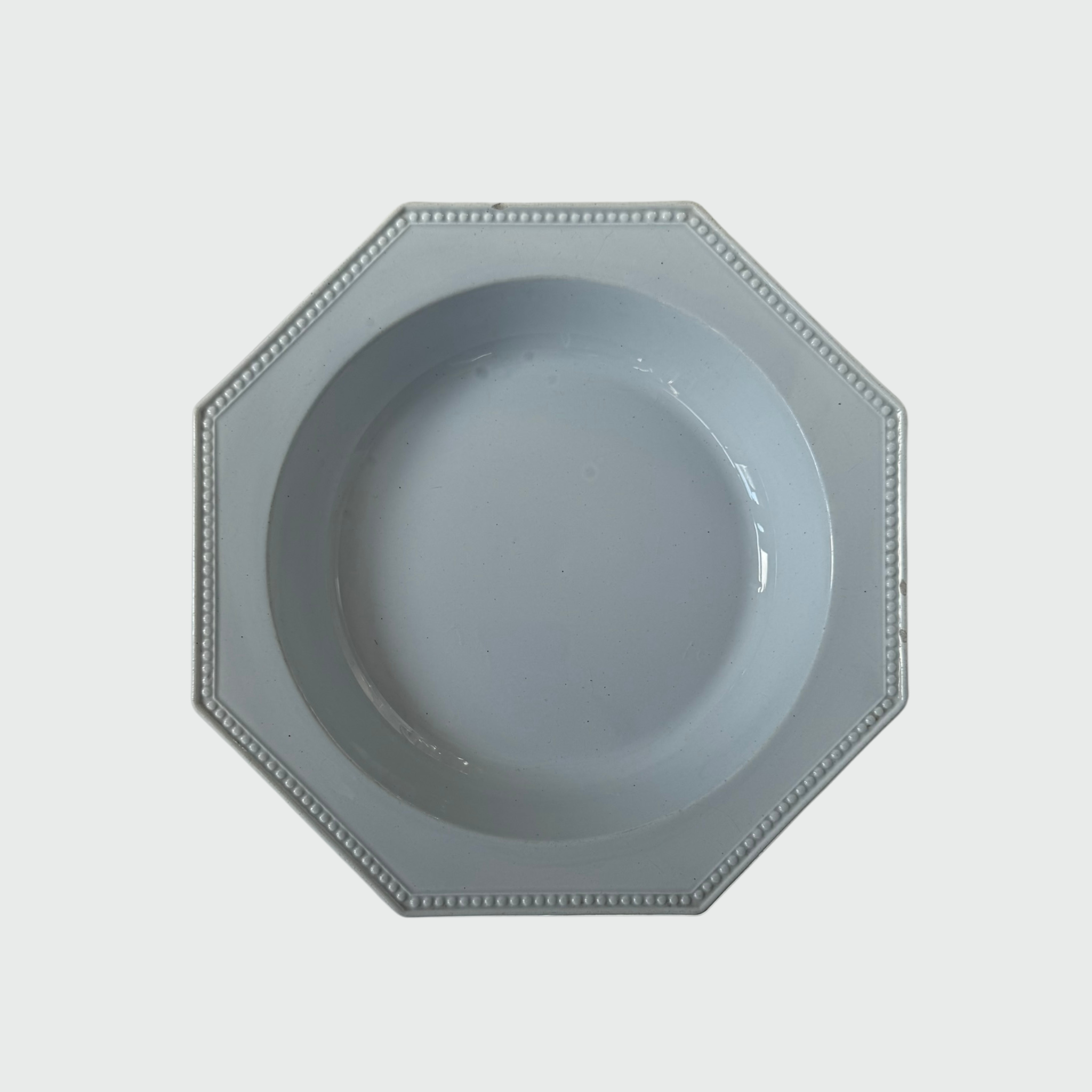 Antique Serving Dish with Pearl Edges