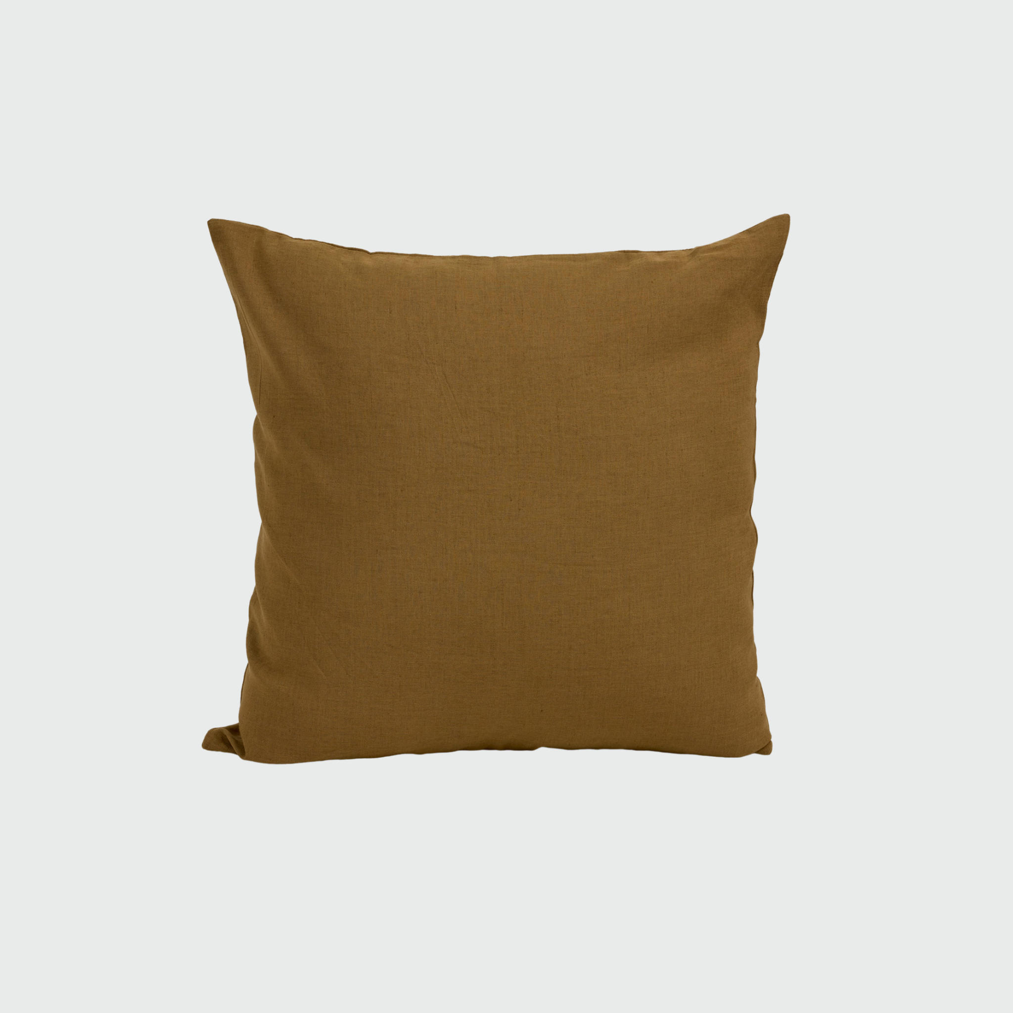 Solid Hand Dyed Throw Pillow in Tobacco