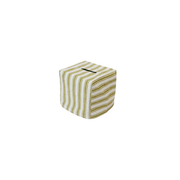 Ticking Stripe Tissue Box Cover, Olive