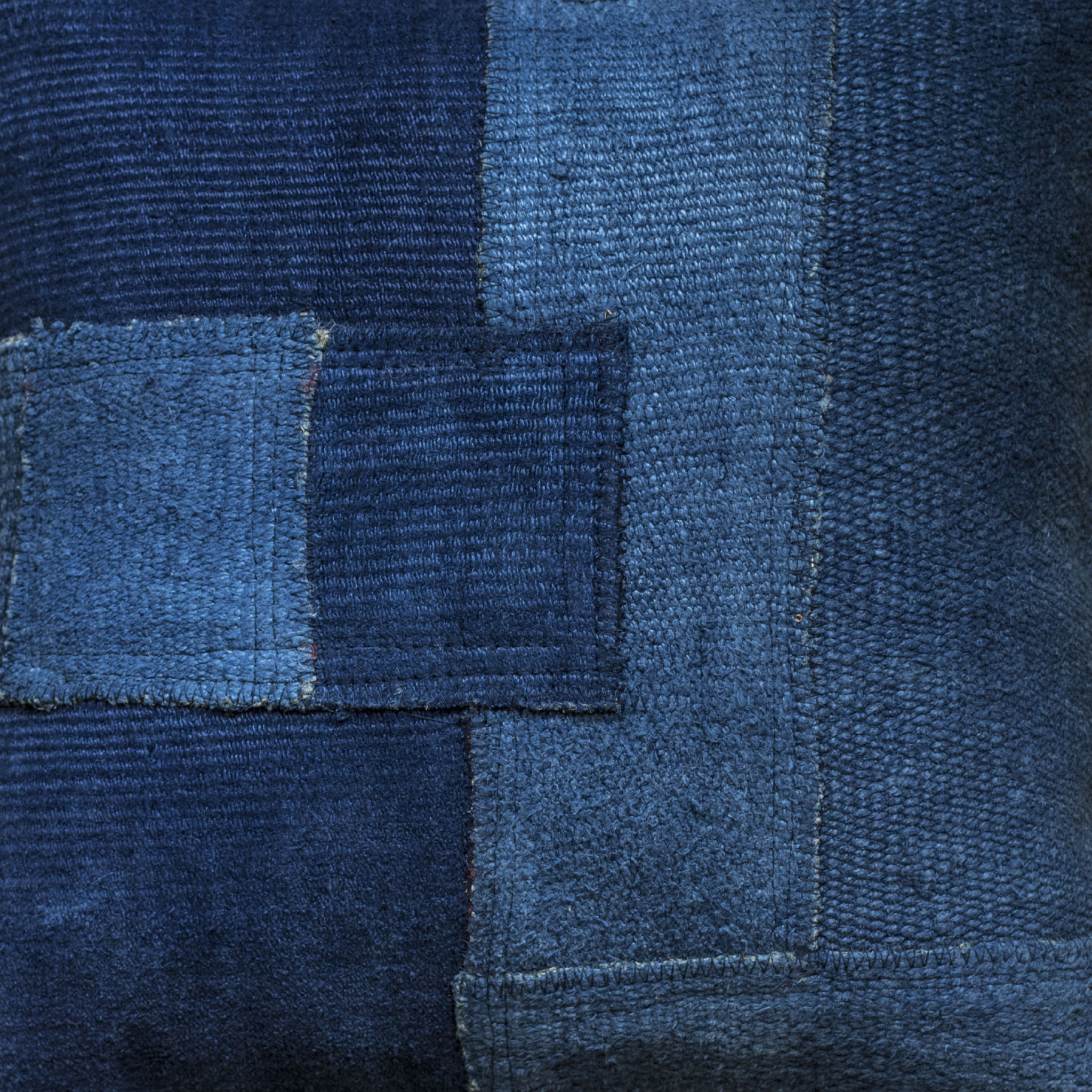 Housse de Coussin bleu